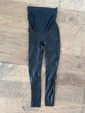 Spanx Maternity Faux Leather Leggings